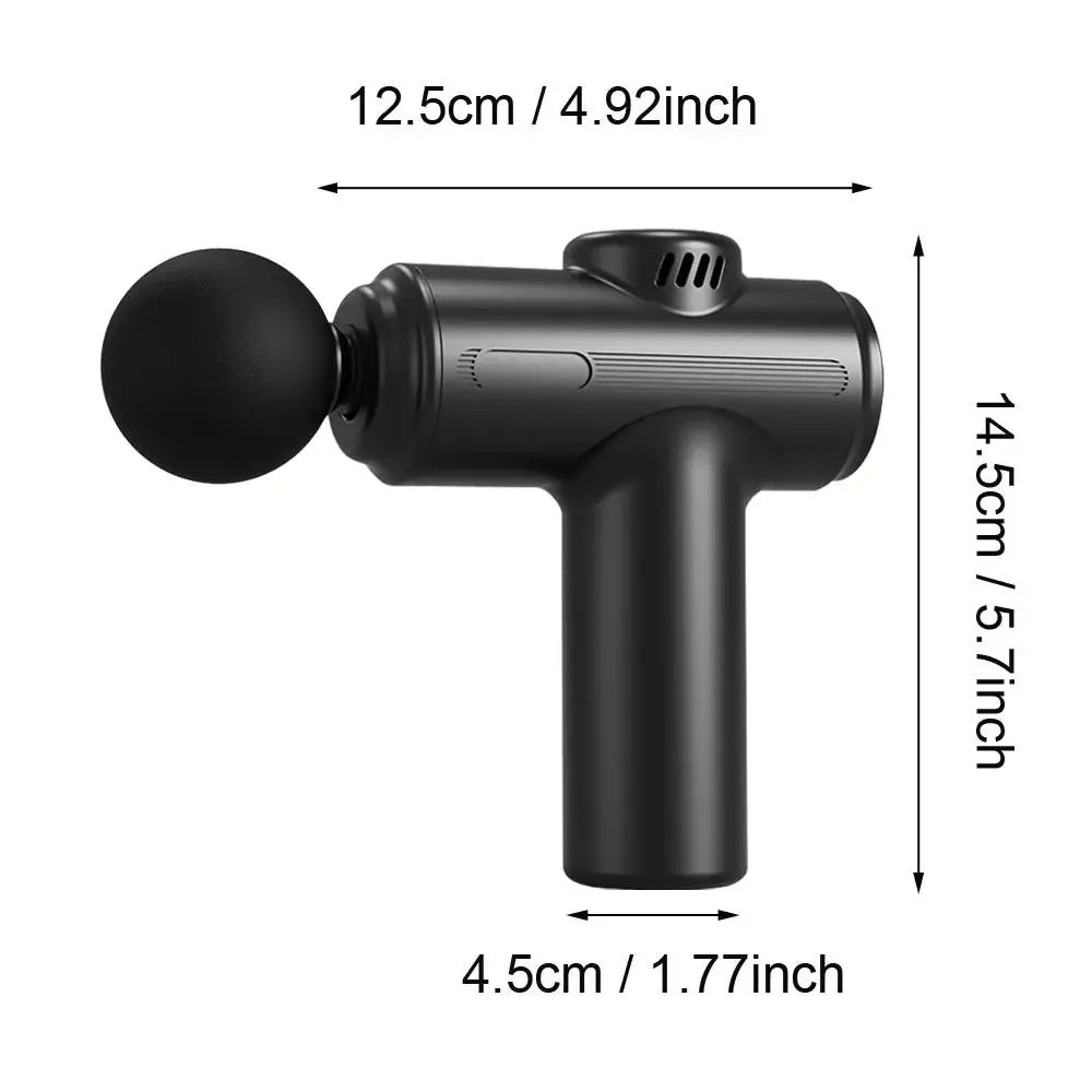 USB Rechargeable Handheld Massager with 8 Replaceable Heads