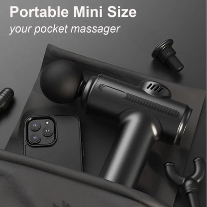 USB Rechargeable Handheld Massager with 8 Replaceable Heads