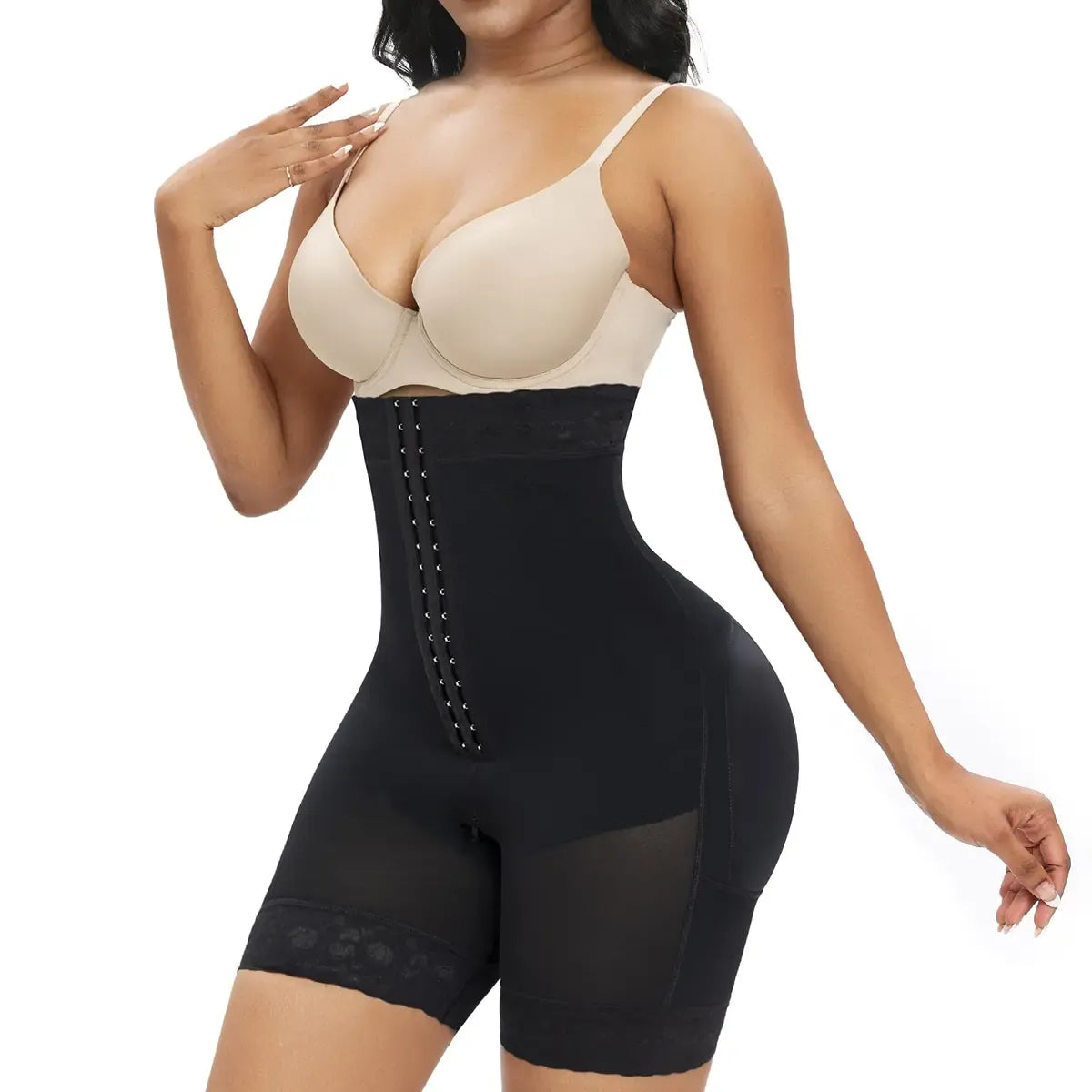 Tummy Control Shapewear for Women Fajas Colombianas Shorts Butt Lifter with Zipper Crotch