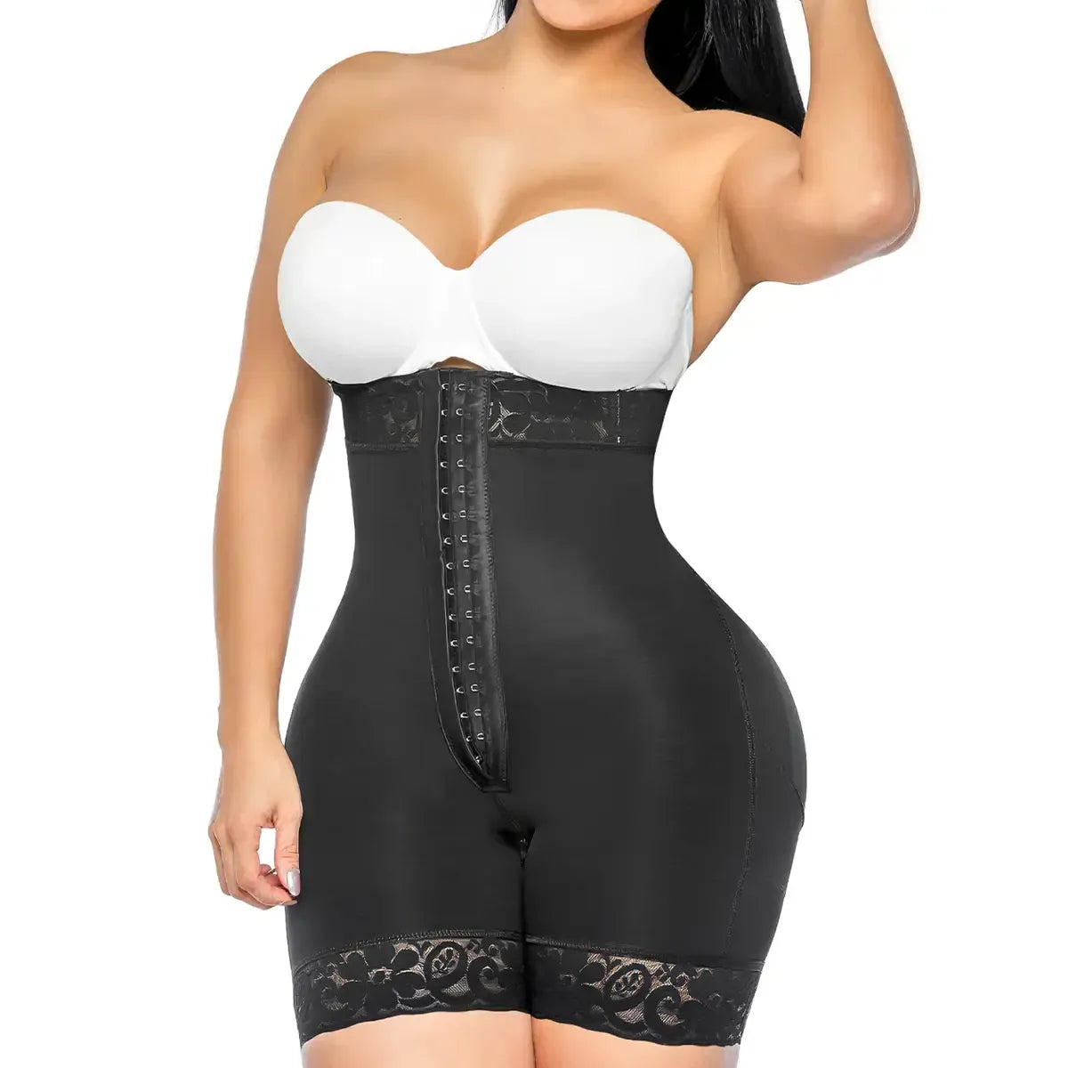 Tummy Control Shapewear for Women Fajas Colombianas Shorts Butt Lifter with Zipper Crotch