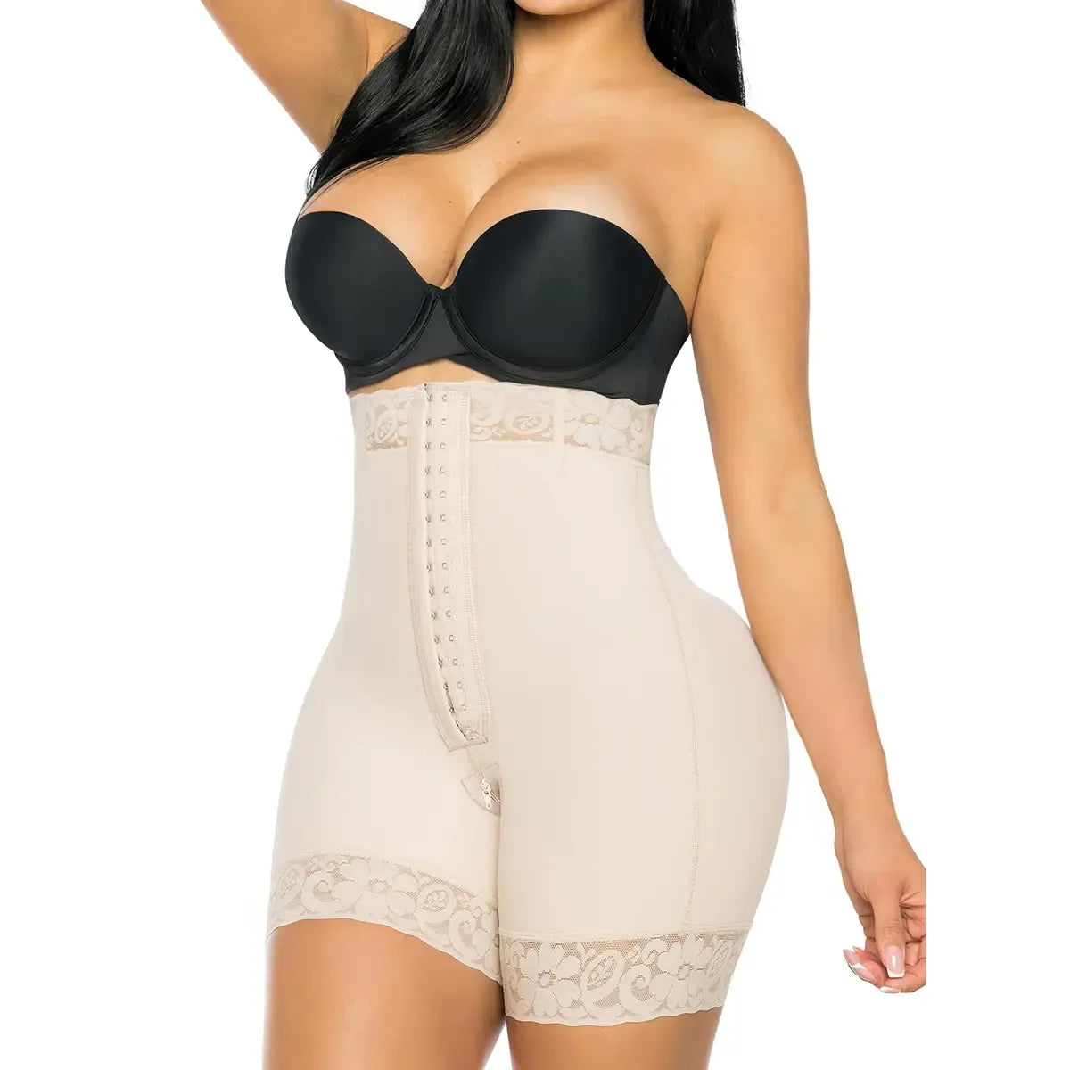 Tummy Control Shapewear for Women Fajas Colombianas Shorts Butt Lifter with Zipper Crotch