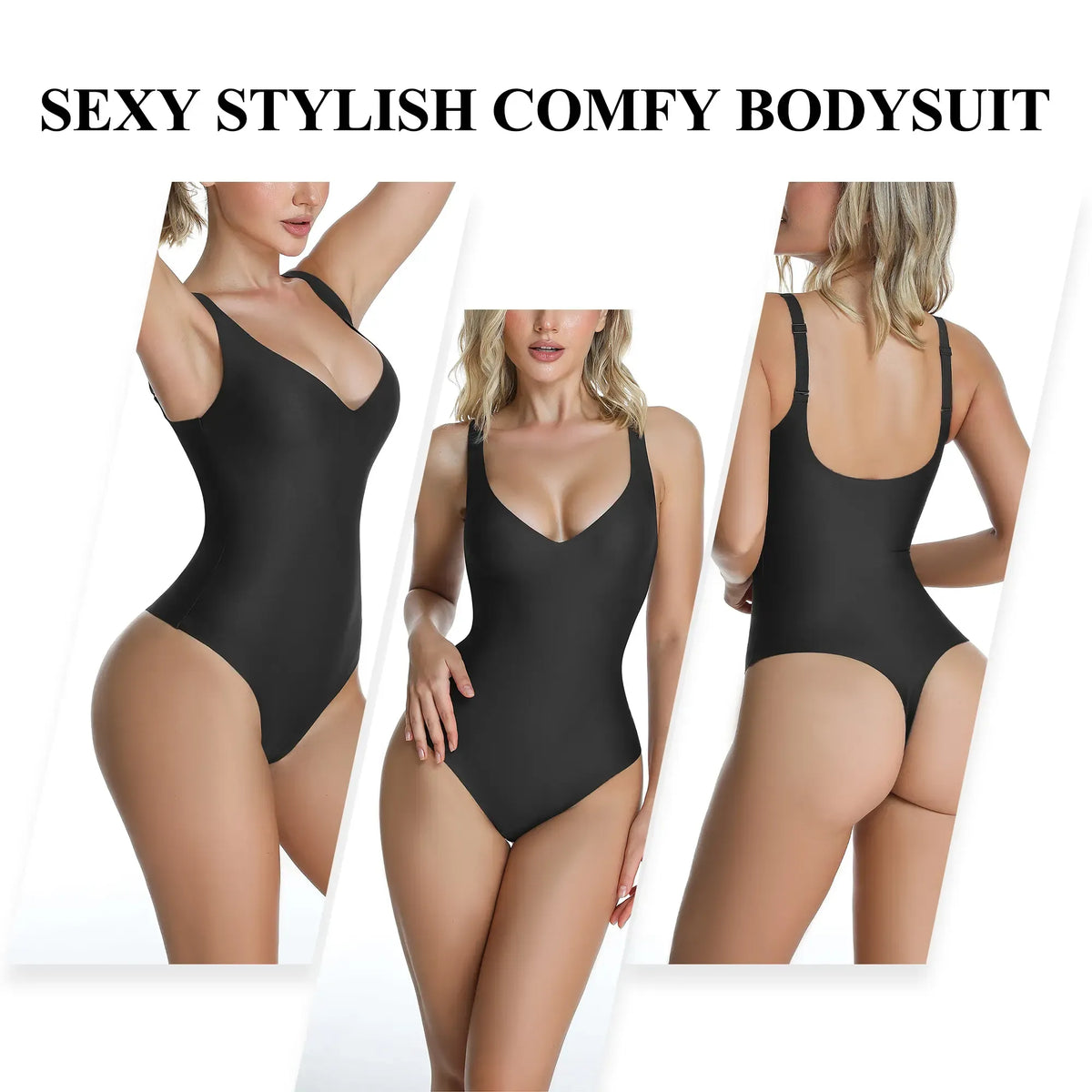 WIRELESS PLUNGE PLUNGE THONG BODYSUIT