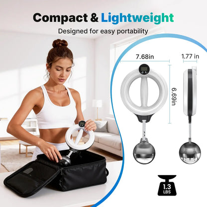 360° Rotating Wrist & Forearm Trainer for Men and Women, Upper Body Strength Tool for Arms, Shoulders & Chest, Portable Home and Gym Fitness Equipment BackToSchool