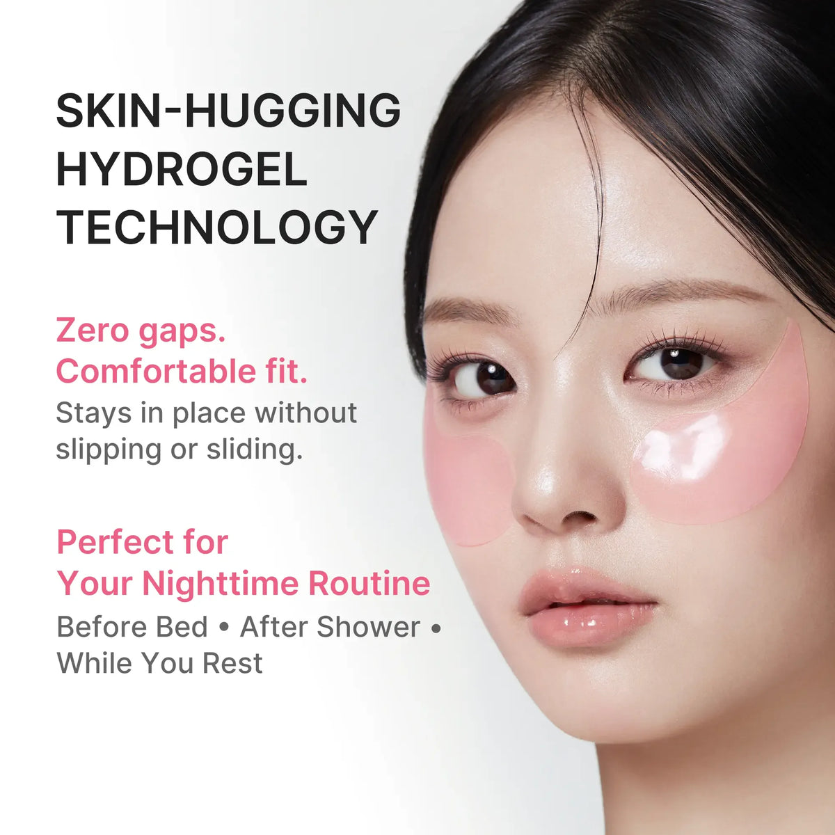 PDRN Pink Caffeine Collagen Eye Patch for Night Care | Fuller-Looking Eye Area, Under-Eye Puffiness and Dark Circle Care for a Smooth, Radiant, Youthful Look