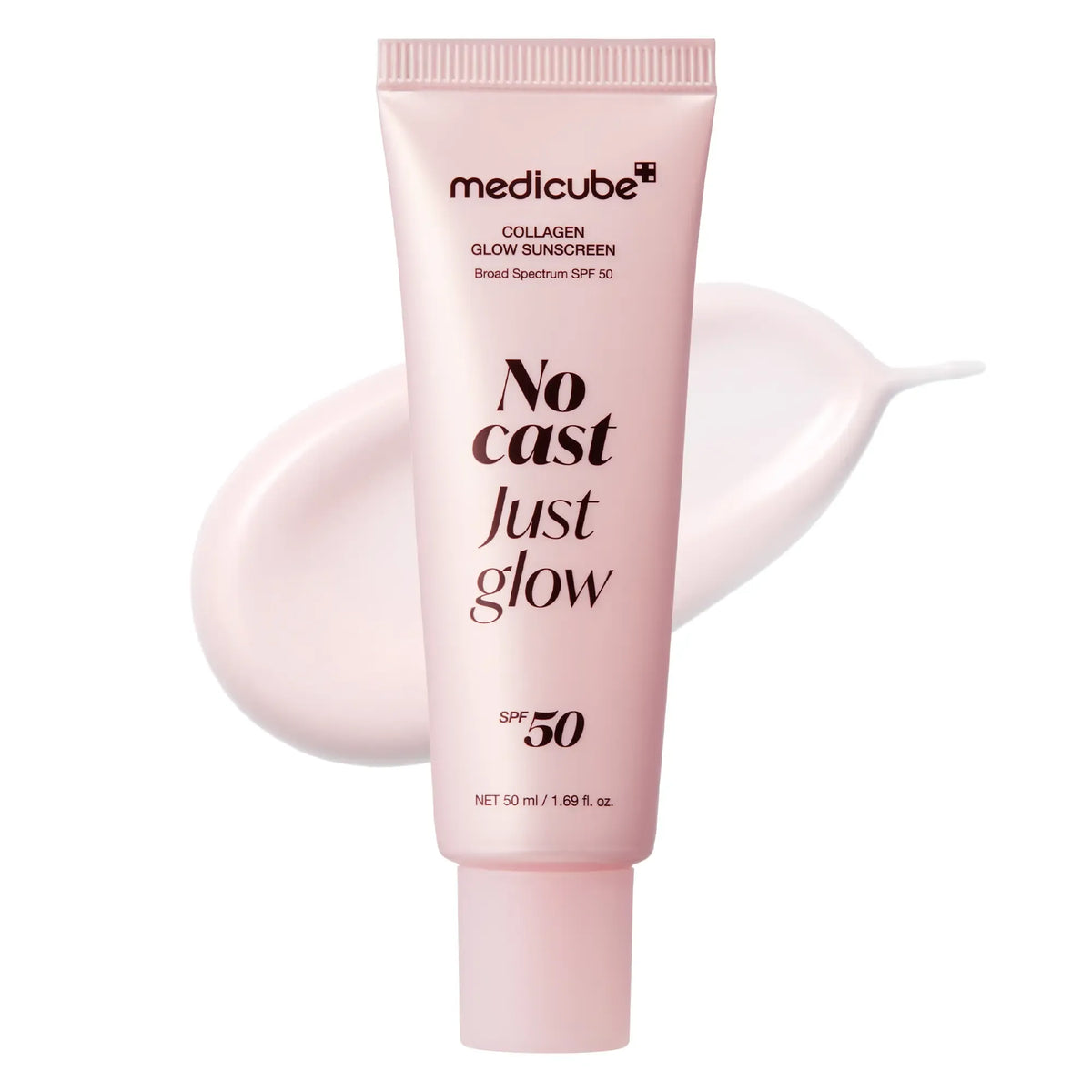 Collagen Sunscreen | SPF 50 Broad Spectrum Face Sunscreen | Lightweight, Non-Sticky, Hydrating Formula with No White Cast | Peptide and Cica for Soothing and a Natural Glow