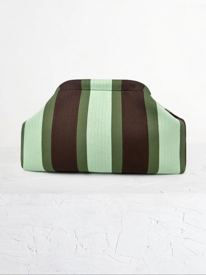 Women's Striped/rhombus/leaf/dot Cloud Handbag, Clip Closure Crossbody Bag, Lightweight Foldable for Daily Use, Gifts for Friends and Valentine's Day