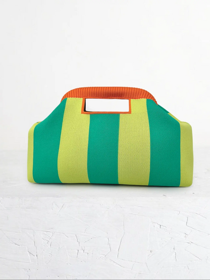 Women's Striped/rhombus/leaf/dot Cloud Handbag, Clip Closure Crossbody Bag, Lightweight Foldable for Daily Use, Gifts for Friends and Valentine's Day