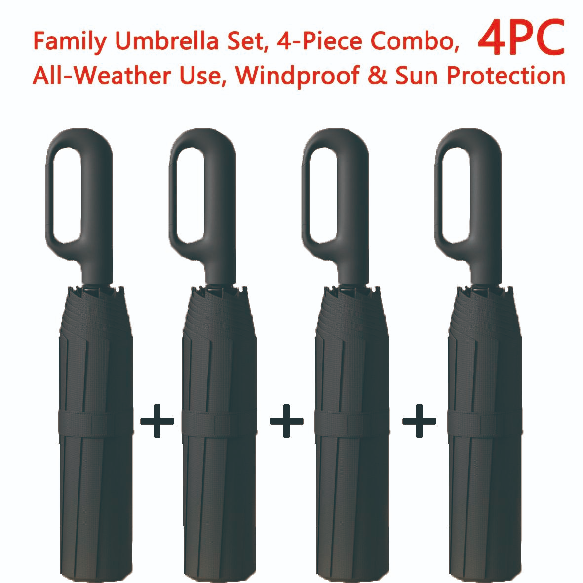 Windproof Automatic Folding Umbrella with Loop Buckle