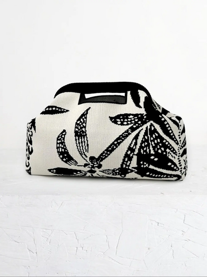 Women's Striped/rhombus/leaf/dot Cloud Handbag, Clip Closure Crossbody Bag, Lightweight Foldable for Daily Use, Gifts for Friends and Valentine's Day