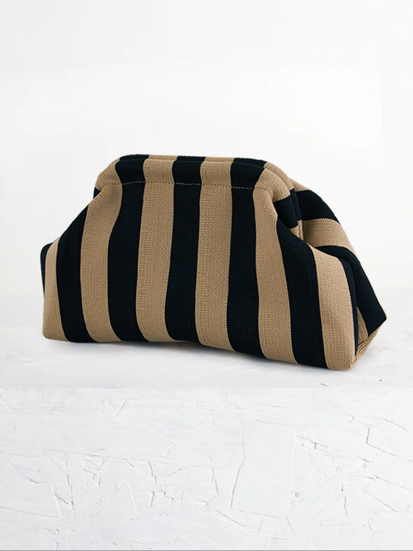Women's Striped/rhombus/leaf/dot Cloud Handbag, Clip Closure Crossbody Bag, Lightweight Foldable for Daily Use, Gifts for Friends and Valentine's Day