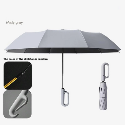 Windproof Automatic Folding Umbrella with Loop Buckle