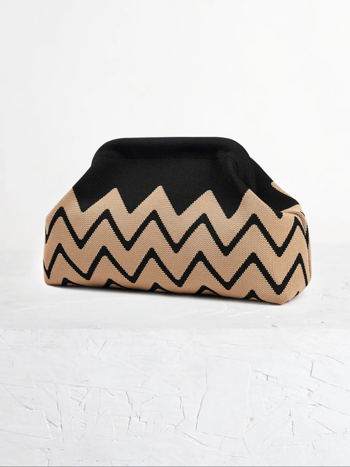 Women's Striped/rhombus/leaf/dot Cloud Handbag, Clip Closure Crossbody Bag, Lightweight Foldable for Daily Use, Gifts for Friends and Valentine's Day