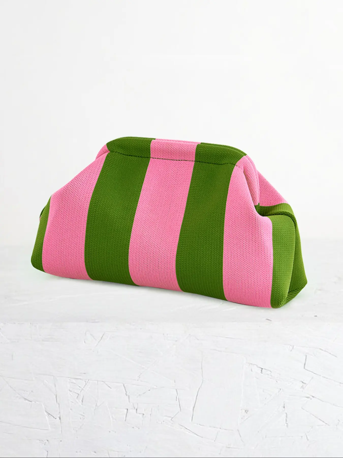 Women's Striped/rhombus/leaf/dot Cloud Handbag, Clip Closure Crossbody Bag, Lightweight Foldable for Daily Use, Gifts for Friends and Valentine's Day