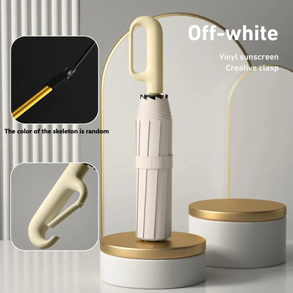 Windproof Automatic Folding Umbrella with Loop Buckle