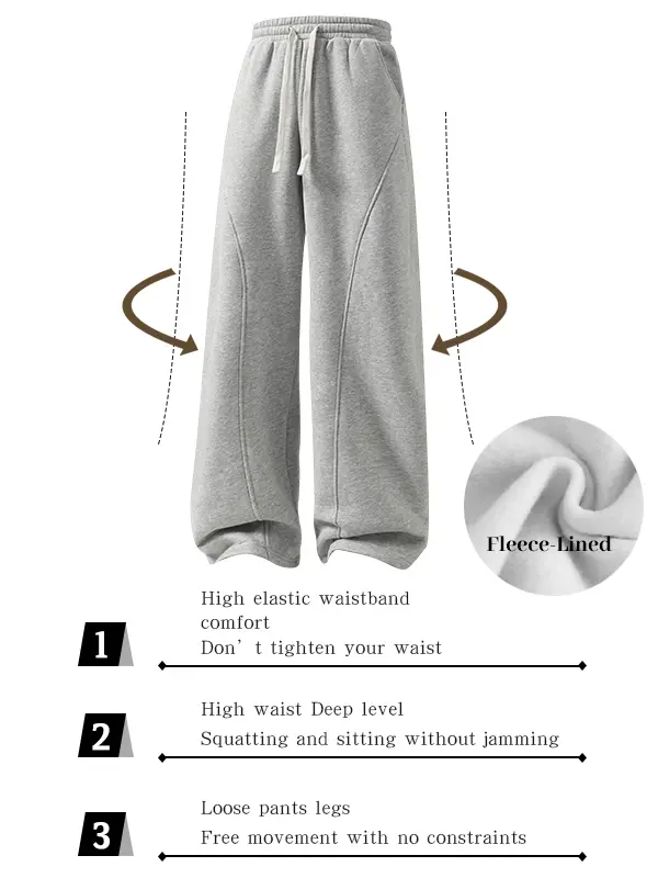 Men's Fleece Thermal Lined Sweatpants