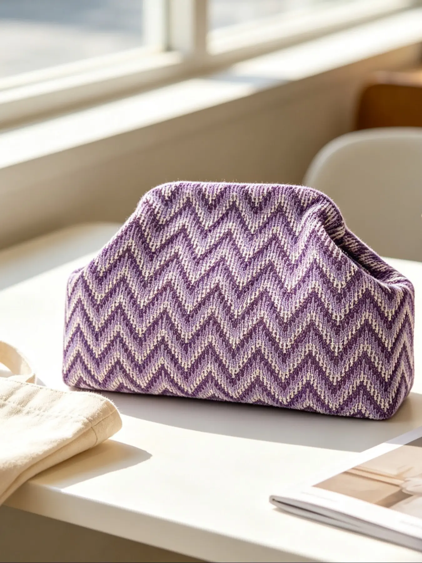 Women's Striped/rhombus/leaf/dot Cloud Handbag, Clip Closure Crossbody Bag, Lightweight Foldable for Daily Use, Gifts for Friends and Valentine's Day