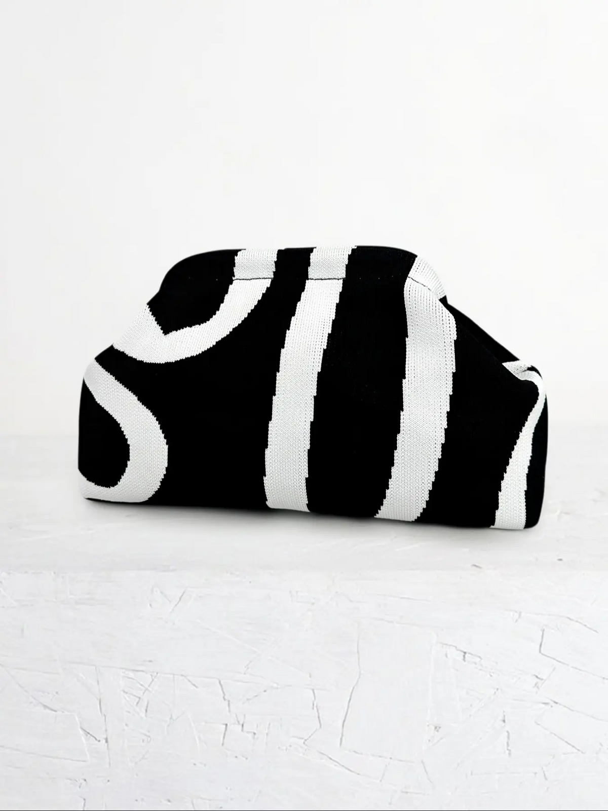 Women's Striped/rhombus/leaf/dot Cloud Handbag, Clip Closure Crossbody Bag, Lightweight Foldable for Daily Use, Gifts for Friends and Valentine's Day