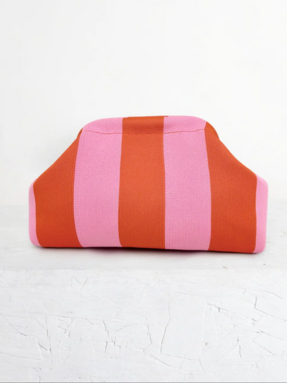 Women's Striped/rhombus/leaf/dot Cloud Handbag, Clip Closure Crossbody Bag, Lightweight Foldable for Daily Use, Gifts for Friends and Valentine's Day
