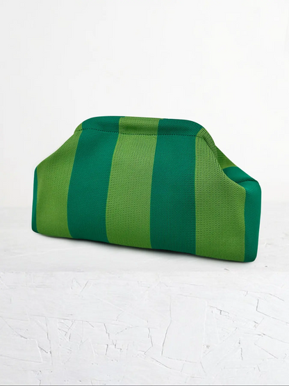 Women's Striped/rhombus/leaf/dot Cloud Handbag, Clip Closure Crossbody Bag, Lightweight Foldable for Daily Use, Gifts for Friends and Valentine's Day