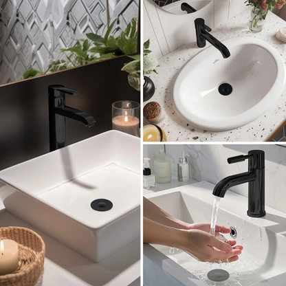 Hibbent 3-in-1 Bathroom Sink Drain Strainer