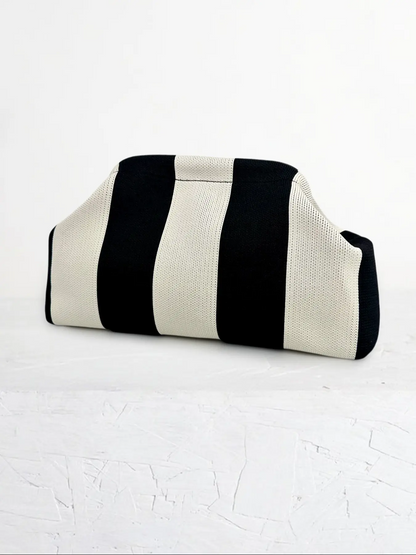 Women's Striped/rhombus/leaf/dot Cloud Handbag, Clip Closure Crossbody Bag, Lightweight Foldable for Daily Use, Gifts for Friends and Valentine's Day