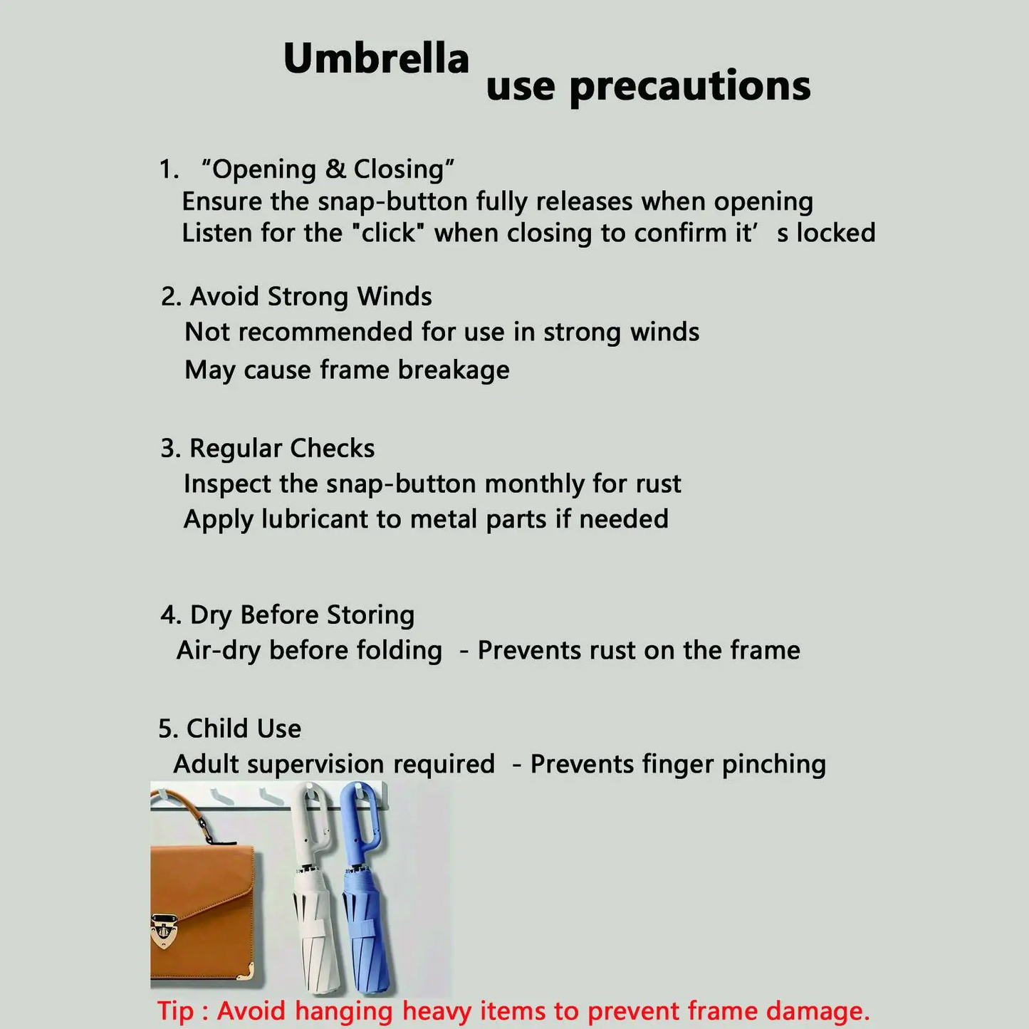Windproof Automatic Folding Umbrella with Loop Buckle