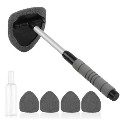 Car Windshield Cleaner with Extendable Handle & Microfiber Pads